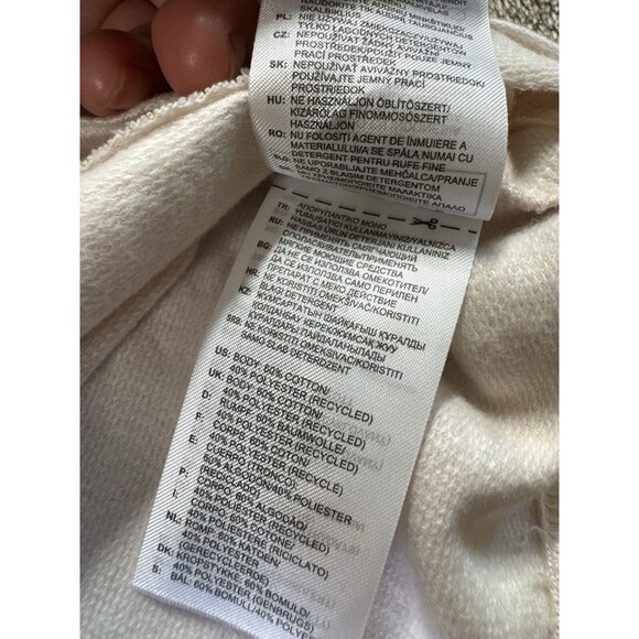 Adidas Sweatshirt Womens Hoodie Cropped Size S - Picture 10 of 14